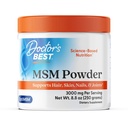 Zdravniki Najboljši MSM Powder, Podpira lase, kožo, nohte, & Joints, Non-GMO, Gluten Free, Soy Free, Vegan Net Wt. 8,8 oz (250 Grams)