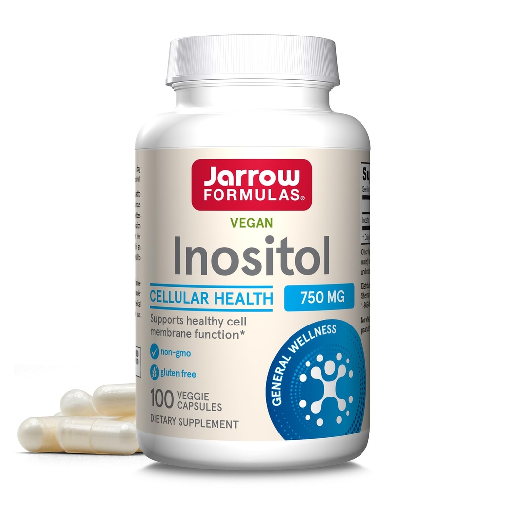 Jarrow Formule Relaxation Sklop z dodatno močjo Theanine 200mg 60 Kapsule in Inositol 750mg 100 Kapsule Jetra Podpora