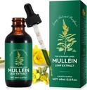 Mullein Leaf Extract,Mullein kapljice za pljuča, naravno čiščenje,Mullein Leaf Liquid Extract dodatek, Vegetarian Healthyly Lifestyle,2 FL OZ