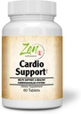Zen Supplements - Cardio Support Plus Antioksidanti, L-karnitin, L-tavrin, s koencimom Q10, Hawthorn, Horsestnut, Cayenne, Grozdno seme in vitamin E, spodbuja zdravo srce 60-Tabs