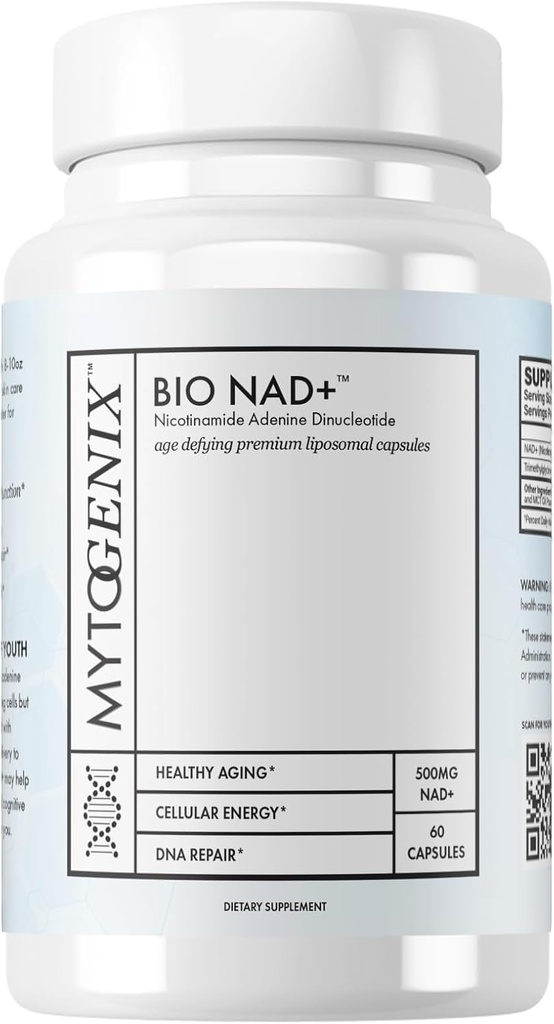 Čiste NAD+ kapsule - nikotinamid Adenin Dinukleotid - NAD+ dodatek - 60 kapsul na steklenico- 500 mg NAD+ na serviranje - spodbuja preprečevanje staranja - celično zdravje in delovanje - DNA popravilo