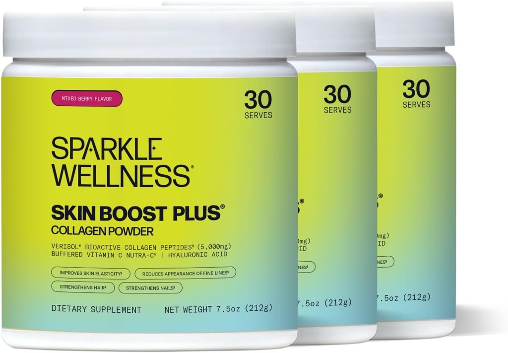 Sparkle Wellness Skin Boost Plus (mešano jagodje) [3-paket 30-serves] 