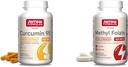 Jarrow Formule Curcumin 95 500 mg in metil Folate 400mcg Antioksidant in kardiovaskularno zdravje Podpora Prehranska dopolnila paket, 120 in 60 Veggie kapsule