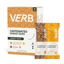 Verb Kofeinated Energy Bars Variety Pack - 2 Okusne arome (26g, Pack of 16) 110-Calorie Delicious Low Sugar Energy Bar, Vegan & Gluten Free On-the Go Prigrizek z 80mg zeleni čaj kofein