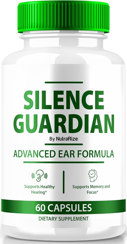Silence Guardian - Advanced Ear Formula, Uradna Formula za 360 slušno podporo, Vse naravne sestavine za ohranjanje zdravja slušno, SilenceGuardian Review (60 kapsul)