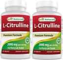 Najboljši naravni L-citrulin 2000mg/serving - Non-GMO - Gluten Free - 120 tablet (120 število (Pack of 2))