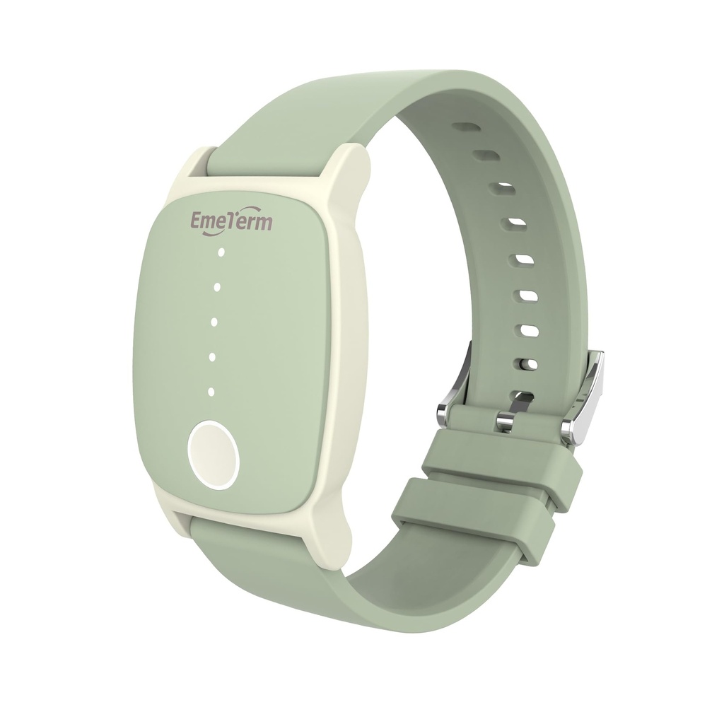 EmeTerm Explore FDA-Cleared Anti-Nausea Wristband IP67 Vodoodporna Morning Motion Sickness Relief Band Napolniti Classic Strap Design Drug Free Non-Drowsy Brez stranskih učinkov Mint Green