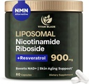 NAD+ Nikotinamid Ribozid z Resveratrol & Quercetin NMN Alternative – Premium anti-Aging dodatek za energijo, fokus, in celično podporo – 80 kapsul visoke čistosti 900mg