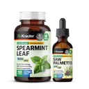 BIO KRAUTER Spearmint 100 kapsul & žaga Palmetto Tincture 2 Fl. Oz.