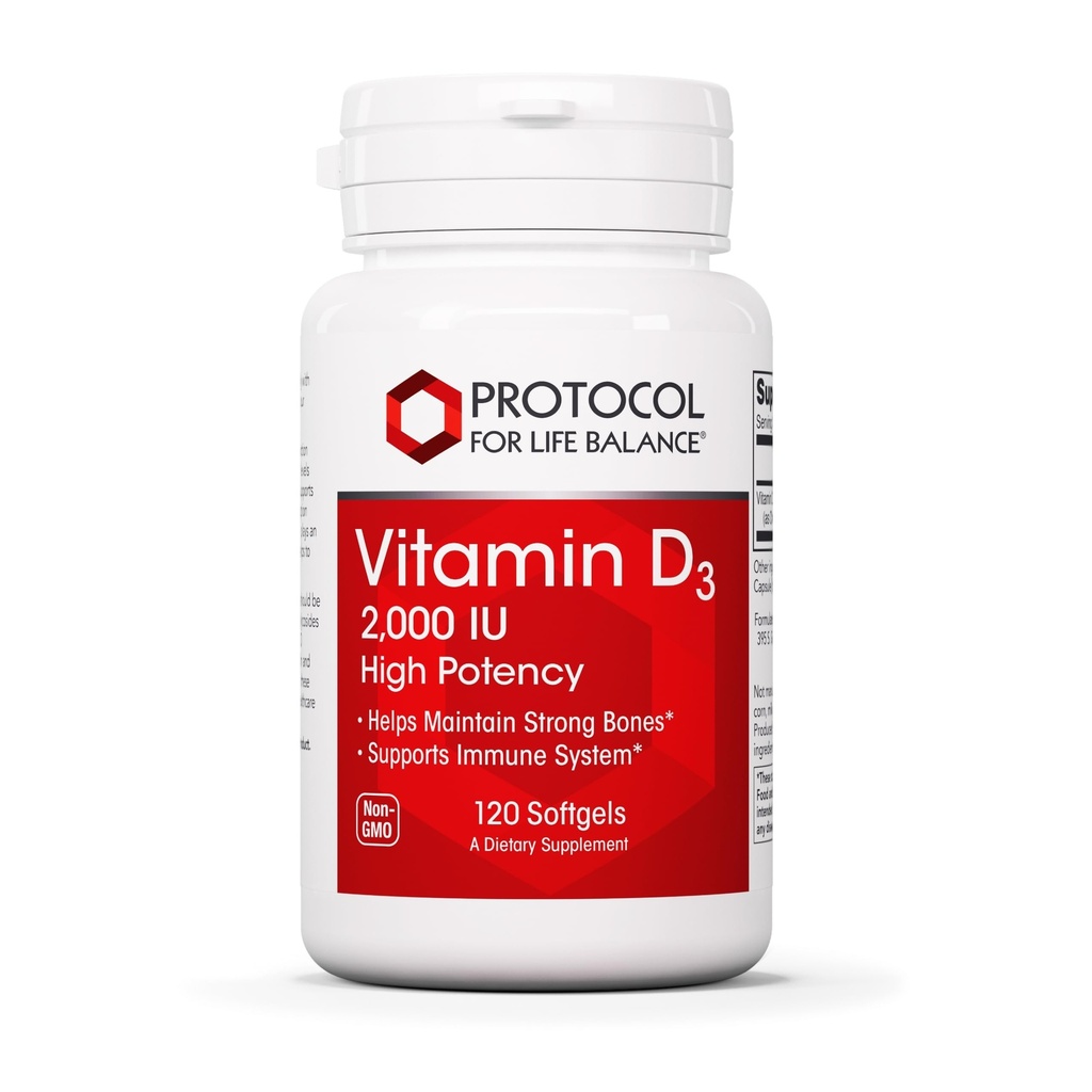 Protokol Vitamin D3 2.000 i.e. - Imunska podpora, Zdrave kosti in zobje - 120 Mehčalci