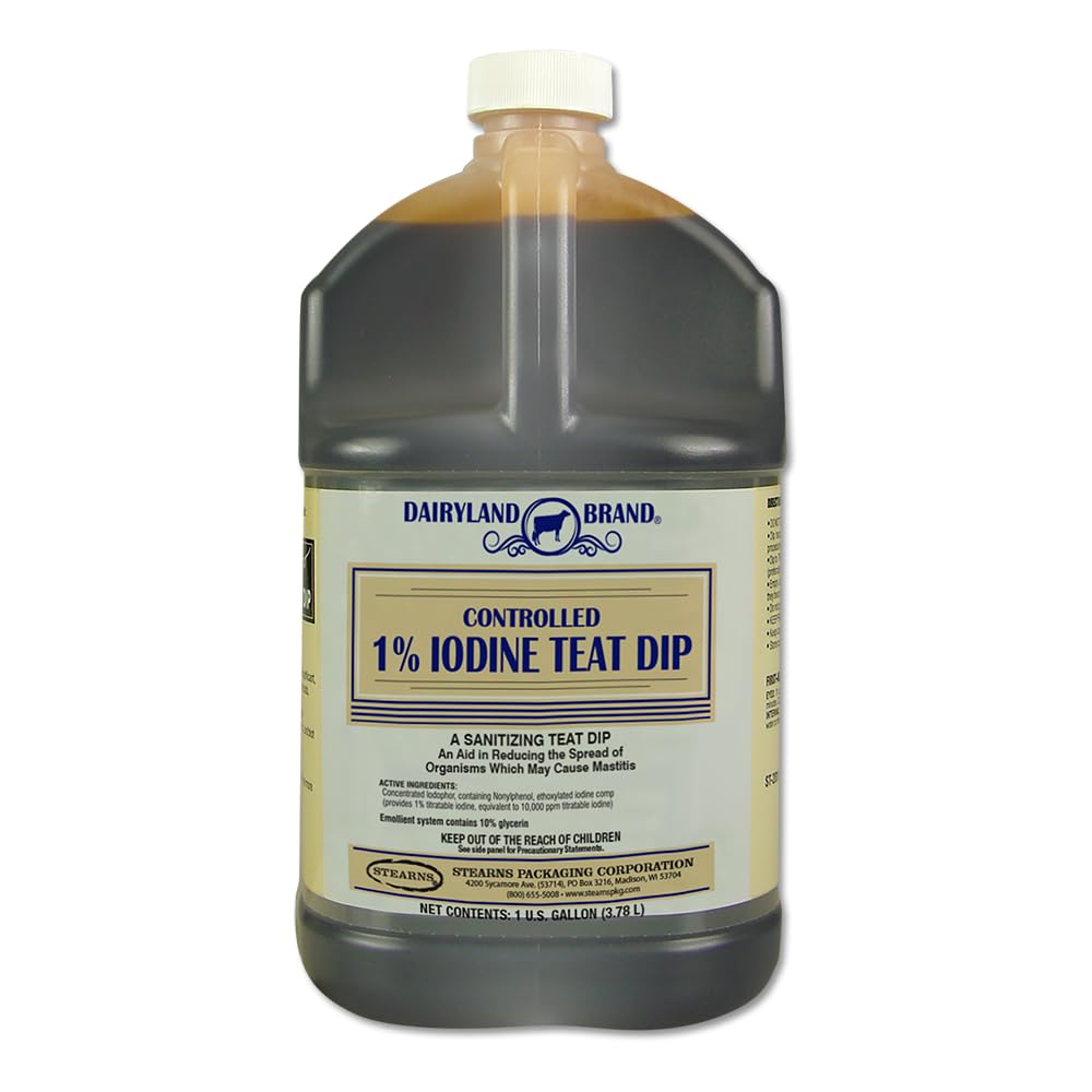 Stearns pakiranje korporacija st0201-db-tl31 Galon, 1% Nadzorovani Jodin Teat Dip