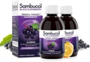 Sambucol Black Elderberry Syrup - Sambucus Syrup, Black Elderberry Liquid, Imunska podpora za otroke in odrasle, Visoki antioksidanti, Gluten Free - Original Formula, 7.8 Fl Oz, 2-Pack