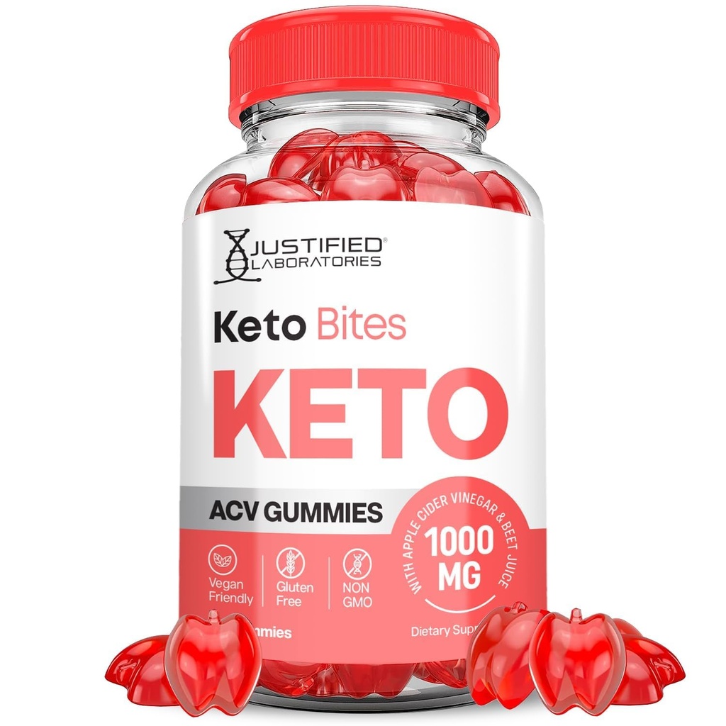Upravičeni laboratoriji Keto Bites Keto ACV Gummies Napredna Formula 1000MG Keto Bites Keto Gummies Apple Cider Vinegar Oblikovan s Pomegranate Beet Juice v prahu B12 Vegan Non GSO 60 Gummies