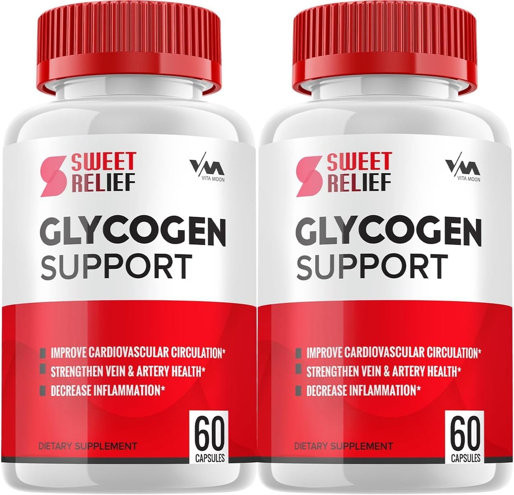 (2 pakiranji) Sweetrelief Glycogen – Sweet Relief Kapsule Cleader, tablete SweetRelief, Napredna formula za splošno Wellness, Sweet Relief Glycogen Mnenja, 120 kapsul
