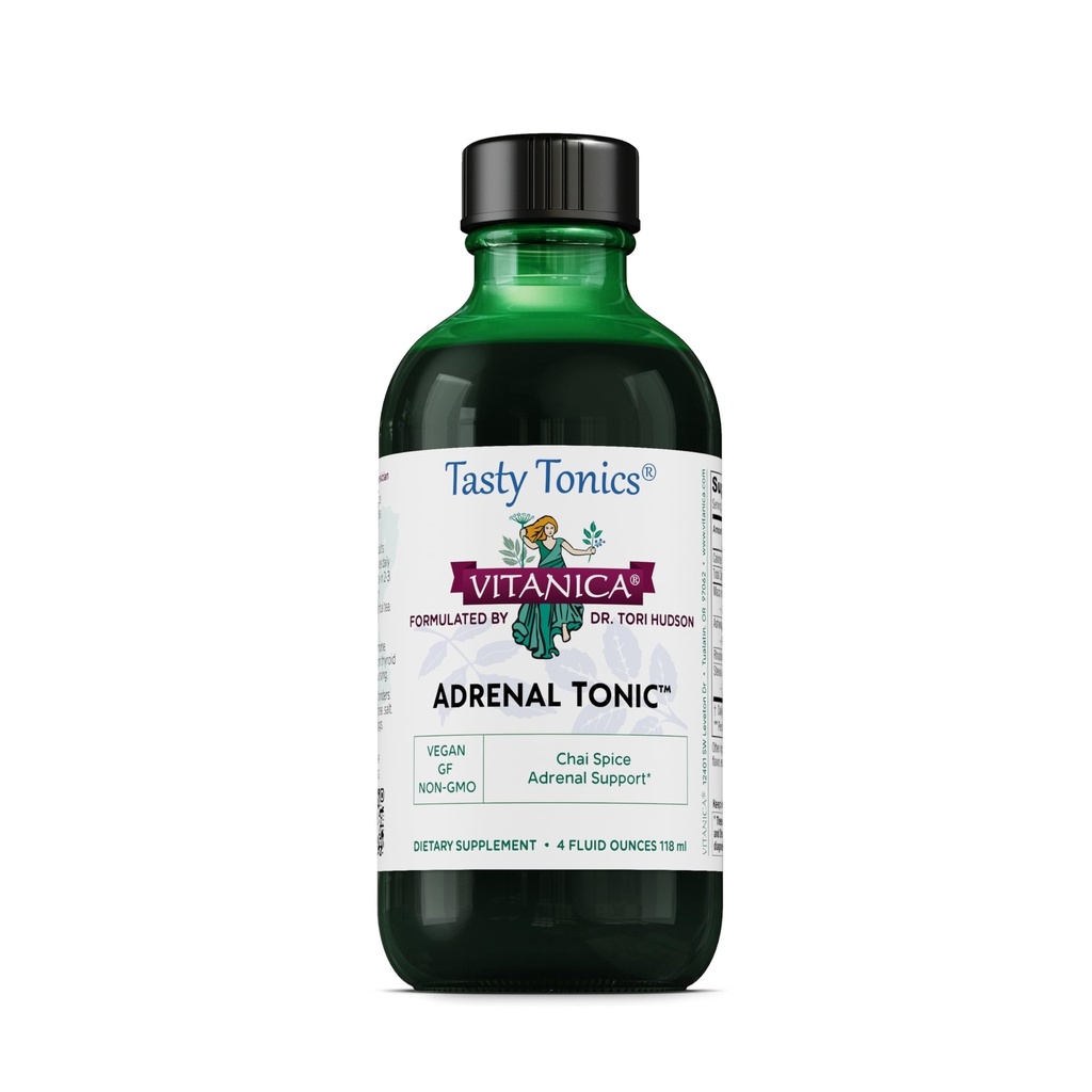 Vitanica - Nadledvična tonika, nadledvična podpora, vegetarijanka, 4 Ounce (Package May Vary)