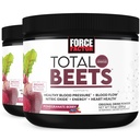 Sila Factor Total Beets Drink Mix Superfood Powder z nitrati za podporo cirkulacije, dušikov oksid, energija, vzdržljivost, in Stamina, Kardiovaskularno zdravje srca dodatek, 60 Serving, 2-Pack