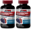Resveratrol Supreme 1200mg Največja moč Plus 1200 Red Wine Supplements, resveratrol Dodatek rdeče vino, resveratrol antioksidant, rdeče vino ekstrakt z resveratrol, rdeče grozdje semena 2 steklenice