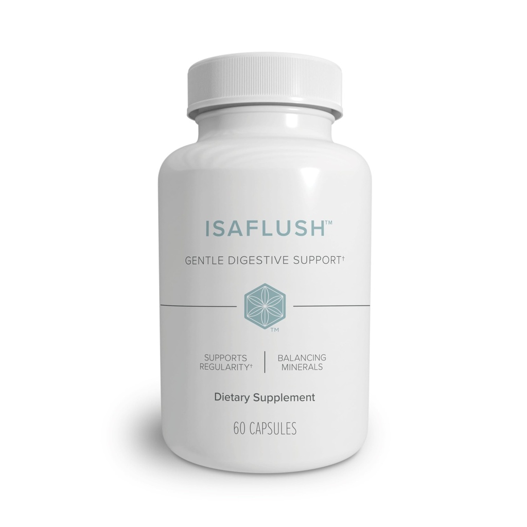 Isagenix IsaFlush - nežna digestivna podpora z uravnoteženimi minerali, ki spodbujajo regularnost - brez Harsh Laxatives - 60 kapsul