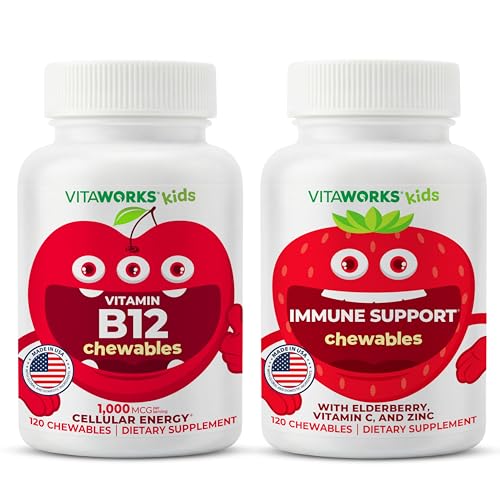 Otroci Vitamin B12 Žvečilni izdelki + Bezgova jagoda + cink + C Žvečilni bonboni