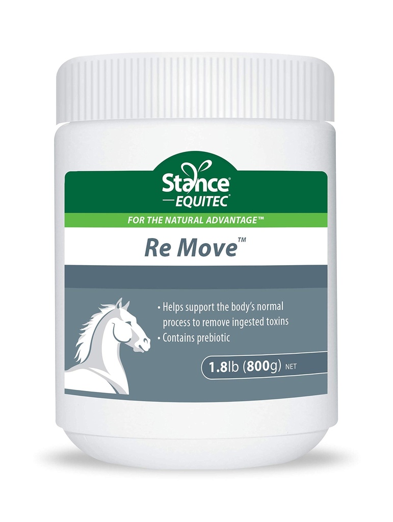 Stance Equitec Re Move - konji dodatki, ki podpirajo normalno proces telesa za odstranjevanje zaužitih toksinov, Vsebuje probiotike - 1,5 lb