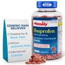 Time-CAP LABS, INC. Pravočasno Ibuprofen 200 mg 1000 tablete - tablete za lajšanje bolečin in zmanjšanje zvišane telesne temperature - za lajšanje glavobola, menstrualne bolečine, bolečine v mišicah, mišic, artritis bolečine in bolečine v telesu