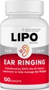 LIPO Ear Ringing Support, Lemon Bioflavonoid Complex, 100 Caplets