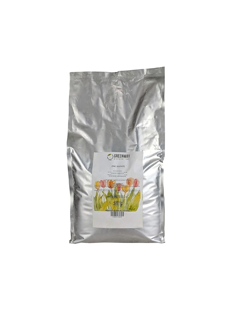 Greenway Biotech, Inc. cinkov sulfat v prahu 35,5% monohidrat Plus 16,5% žveplo - 25 funtov
