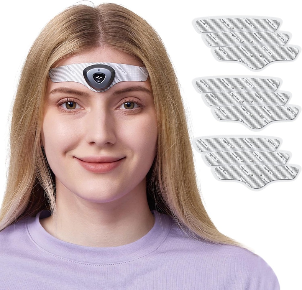 HeadaTerm-2 Migraine Relief Device e-TNS Technology Rechargeable Head Cap Zdravljenje za migreno in glavobol, brez zdravil, klinično dokazano, hitro delovanje, brez stranskih učinkov (1* HeadaTerm 2 +9*Elektrode)