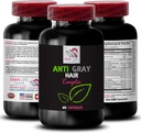 Anti sive tablete za lase - ANTI GRAY HAIR COMPLEX - Barva vitalnost, Siva nego las, Svež ton, Živahna barva, Anti sivi las dodatek, Nadzor las, Mladost videz 1 Steklenica 60 Kapsule