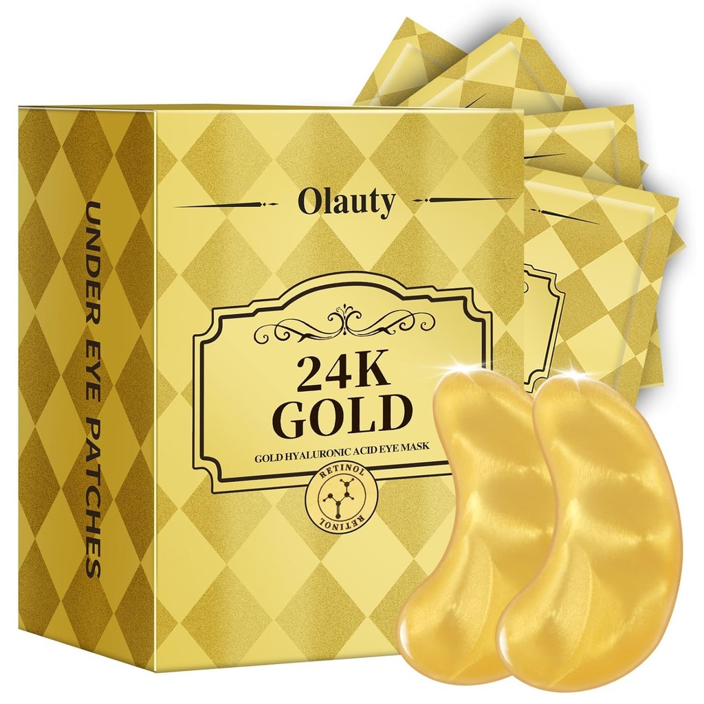 30 Pairs 24K zlato oko maska, oči obliži za Puffy oči in temne kroge, pod oči maske obliži nega kože, za ženske moške