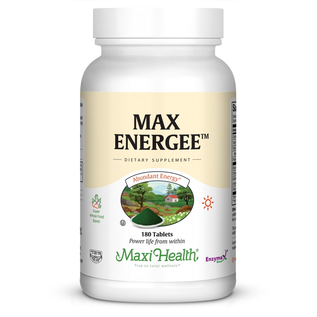 Maxi Health Max Energee - Naravna energija in Stamina Booster - 180 tablet - Košir