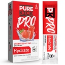 PURE KICK PRO Hidracija Elektrolitski napitek Mix, Jagodna Ice Pop, Vključuje 1 polje s 6 paketi v vsakem polju