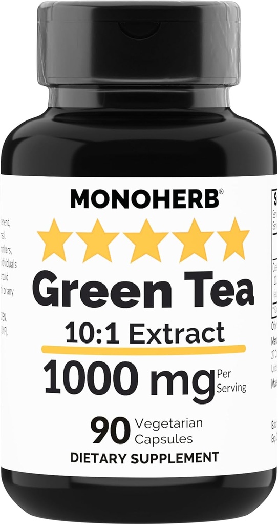 MONOHERB izvleček zelenega čaja 1000 mg - 90 vegetarijanskih kapsul