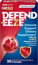 Defend-EEZE Imunska podpora Prehranska dopolnila Lozenges, 100% dnevna vrednost cinka, Vitamini C & D na odmerek, z Echinacea & Elderberry, Granatna aroma, 30 Lozenges
