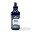 Superior Coloidal Silver, Waiora, Liquid Mineral Supplement, 40 PPM, za imuno podporo, Modra steklena steklenica s kapalko (1 bott/22 serv.)