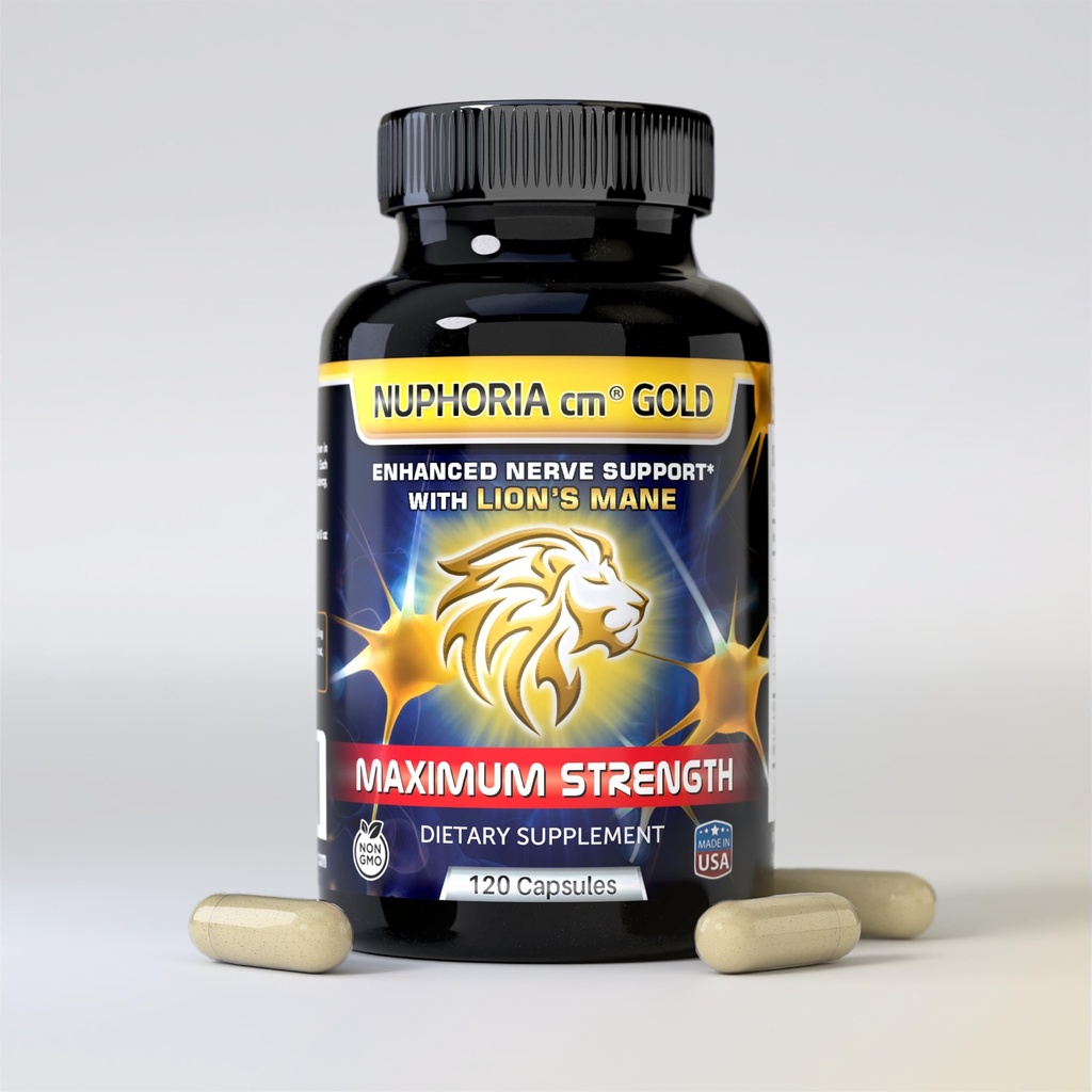Nuphoria cm® Gold - Podporna formula z R-Alpha lipoično kislino in Premium B vitamini - 30 Day Supply 120 Kapsule