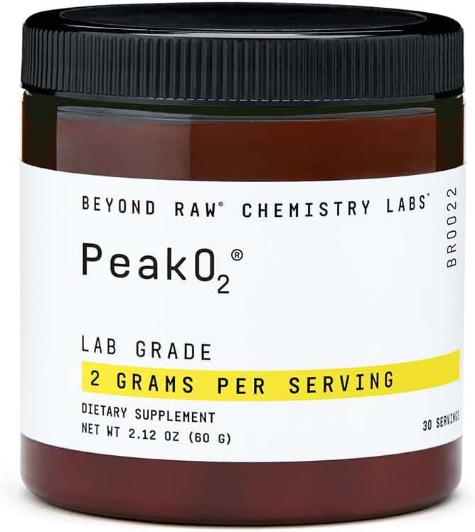 BEYOND RAW Chemistry Labs Vrh 02 Powder, Zagotavlja vzdržljivost med vadbo, 30 Serving