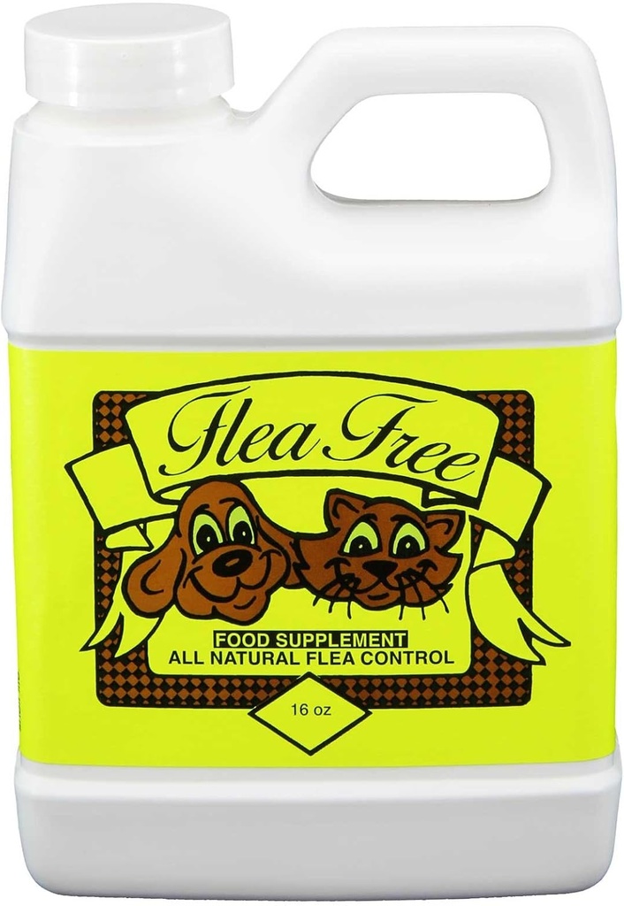 Flea-free Pure Organic Food dodatek in naravni izdelki za hišne ljubljenčke , 16 Ounce