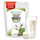 Z Natural Foods Goat Whey Protein Powder koncentrat - nedenaturiran, nearomatiziran, pasterizirano Prašek iz sirotkinih čistih kozjih beljakovin z Vitalnimi beljakovinami za uravnavanje telesne teže, imunosupresivno podporo, fitnesom, 1 lb