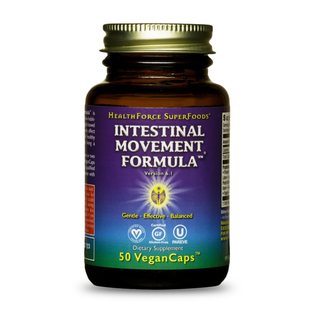 ZDRAVSTVENA NADOMESTILA Intestinalno gibanje Formula - Natural Laxative Podpora Bowel Regulation - All-Natural Digestion dodatek za podporo zaprtje - Gluten-free & Vegan - 50 Caps