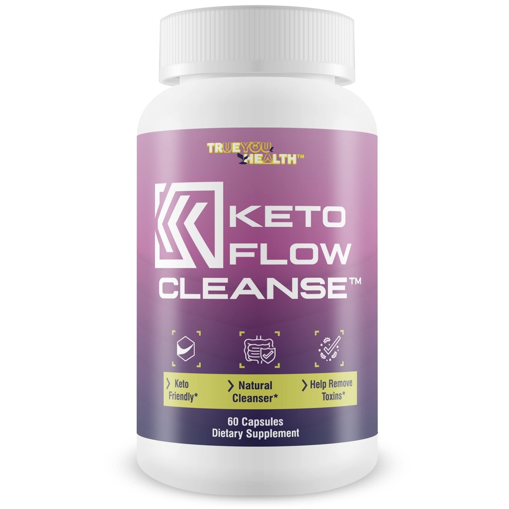 Keto Flow Cleanse - Natural Cleanse Aid - Podpora odpadki in toksin Izločanje - Acai Cleanser Keto Pills s probiotiki - Keto Detox Cleanser za podporo energije, Ketosis, & Prebavno zdravje