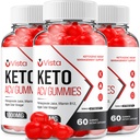 (3 paket) Vista Keto ACV Gummies - Napredna Formula Vista Keto Plus ACV Gummies Apple Cider Vigar Vista ACV Prehranska dopolnila Moški Ženske (180 Gummies)