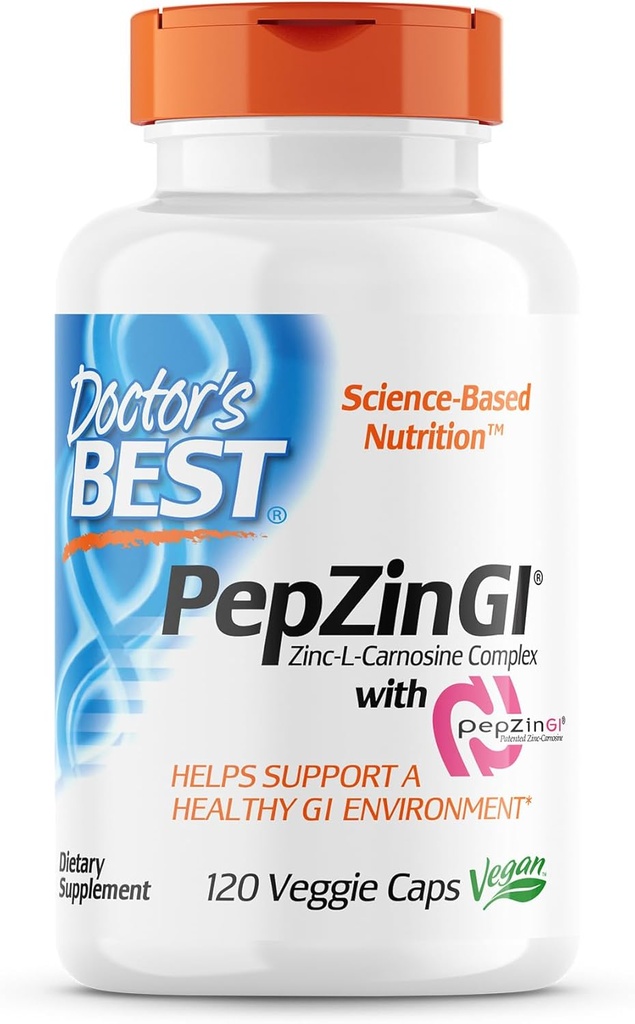 Zdravnikov BEST Prebavni encimi Non-GMO 90 Veggie Caps & PepZin GI Cink-L-karnozin Complex 120 Veggie Caps