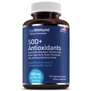 SOD Antioksidanti Kompleks zdravo staranje dodatek - 400 mg superoksid dismutaze - Alfa lipojska kislina - L-Arginin - Lizin - AKG - Vitamin A - Vitamin E za imuno podporo 60 Kapsule