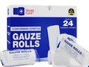 Gaze Rolls paket 24 – Premium kakovost Lint in Latex-free 4 palcev x 4.1 Yards Uskladitev Stretch Bandages zasnovan za učinkovito nego ran in udobje - Idealno za uporabo kot mami zaviti