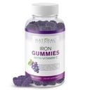 Iron Gumies z vitaminom C - Iron Pomanjkljivost Anemija dodatek za odrasle in otroke, žvečljivi, podporo rdečih krvnih celic, energijo, imunske funkcije, zdravje možganov, Max Absorpcija, 120 Vegan Gumies