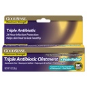 GoodSense maksimalna moč Trojni antibiotični mazilo plus lajšanje bolečine - Blaži boleče reže, luske in opekline, preprečevanje okužbe, prva pomoč Antibiotik, zunanji analgetik, 1 oz