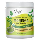 Moringa prašek, Real Green Freeze Suhi Moringa Leaves Organic, Bogati antioksidanti, Aminokisline in hranila Dens - Native Single Origin, Premium Harvest Moringa Oleifera Leaf Powder, 8 oz