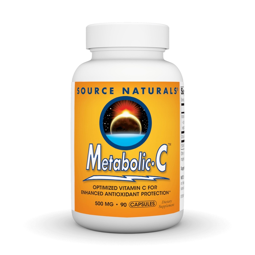 Vir Naravne Presnovne C, Optimiziran vitamin C za izboljšano zaščito proti oksidantom*, 500 mg - 90 kapsul