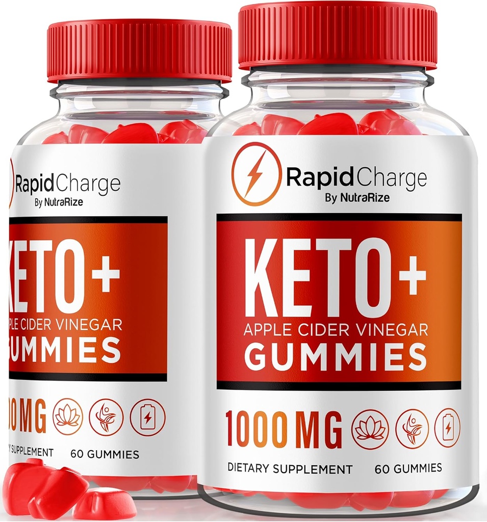 NutraRize (Pack 2 hitro polnjenje Keto + ACV Gummies za podporo splošno zdravje, vse naravne Apple Cider Vinegar, Keto Plus ACV Gummy Formula, Gomitas Review (120 Gummies)